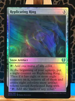 MTG - Replicating Ring. Kaldheim. Foil - UnCommon - Snow Artifact. - Image 1