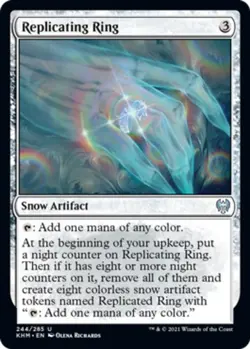 MTG Replicating Ring - Foil, Light Play, English Kaldheim - Image 1