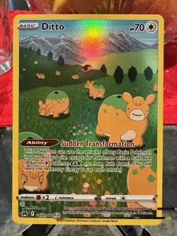 Ditto Crown Zenith Galarian Gallery Holo Full Art Pokemon Card GG22/GG70 NM - Image 1
