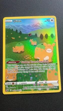 Ditto GG22/GG70 Crown Zenith: Galarian Gallery - Pokemon Card - NM - Image 1