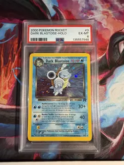 2000 POKEMON ROCKET #3 DARK BLASTOISE-HOLO PSA 6 - Image 1