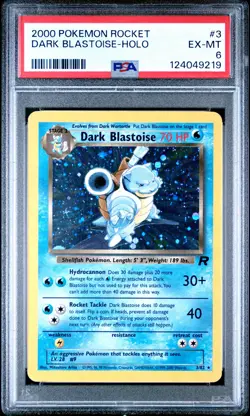 PSA 6 2000 Pokemon Rocket #3 Dark Blastoise Holo - Image 1