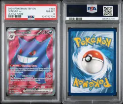 PSA 8 Gengar 193/162 Pokemon Temporal Forces Ultra Rare Graded Card - Image 3
