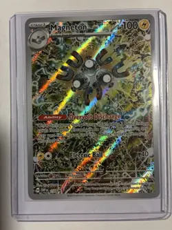 Pokemon TCG Magneton SVP 159 Promo Card Surging Sparks - Image 1