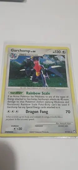 Pokemon Tcg Garchomp Lv. 66 Card 9/123 Mysterious Treasures Holo - Image 2