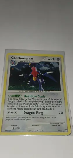 Pokemon Tcg Garchomp Lv. 66 Card 9/123 Mysterious Treasures Holo - Image 3