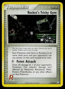 Pokemon Card - Rocket's Tricky Gym Team Rocket Returns 90/109 Reverse Holo - Image 1