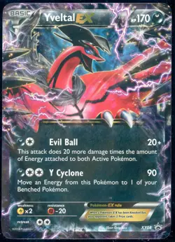 Yveltal EX XY08 XY Black Star Promo Holo Pokemon Card MP - Image 1