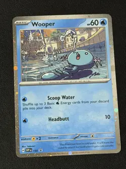 Wooper Cosmos Holo Black Star Promo - SVP155 Pokemon Card NM #435 - Image 1