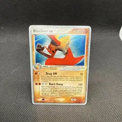 Pokemon TCG Blaziken EX Crystal Guardians 2006 Ultra Rare Card 90/100 - MP/HP - Image 1