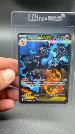 Mega Charizard x Ex 125/094 SIR Full Art Phantasmal Flames English Pokemon Card - Image 2