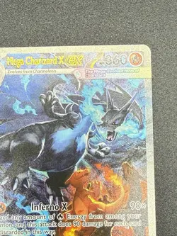 Mega Charizard x Ex 125/094 SIR Full Art Phantasmal Flames English Pokemon Card - Image 4