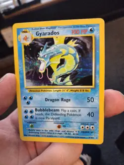 Pokemon TCG Gyarados Base Set 6/102 Holo 1999-2000 Wizards Base Set Copyright... - Image 1