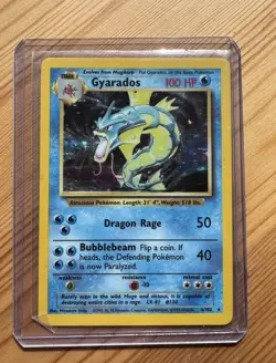 Pokemon TCG Gyarados Base Set 6/102 Holo 1999-2000 Wizards Base Set Copyright... - Image 1