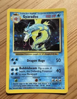 Pokemon TCG Gyarados Base Set 6/102 Holo 1999-2000 Wizards Base Set Copyright... - Image 3