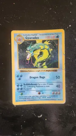Pokemon TCG Gyarados Base Set 6/102 Holo 1999-2000 Wizards Base Set Copyright... - Image 2