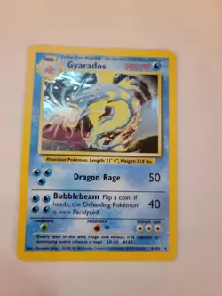 Pokemon TCG Gyarados Base Set 6/102 Holo 1999-2000 Wizards Base Set Copyright... - Image 1