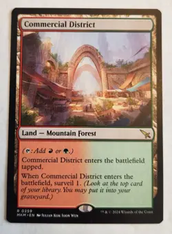 Commercial District Murders at Karlov Manor Rare Land Regular NM+ - Image 1