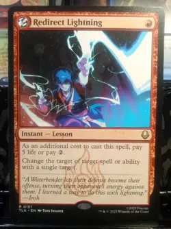 Redirect LIGHTNING MTG TLA Rare #0151 - Iroh Art - Avatar Magic Card - Image 1
