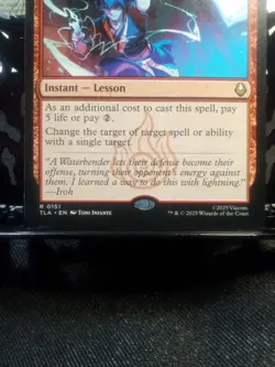 Redirect LIGHTNING MTG TLA Rare #0151 - Iroh Art - Avatar Magic Card - Image 2