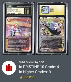 Magic MTG Gwen Stacy (0202) (Borderless) Spider-Man CGC Pristine 10 FOIL - Image 3