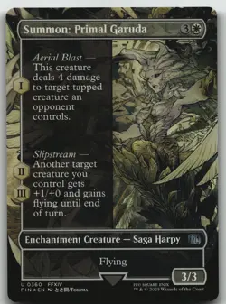 Summon: Primal Garuda (Borderless) foil U FINAL FANTASY 360 NM - Image 1