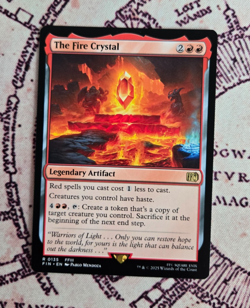 MTG The Fire Crystal Final Fantasy Magic the Gathering NM - Image 1