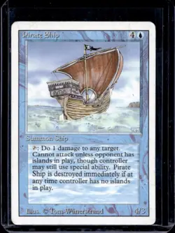 1994 Magic: The Gathering Revised Edition Pirate Ship #NNO - Image 1