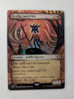 1x Hexing Squelcher Showcase NM Magic MTG Lorwyn Eclipsed x1 - Image 1