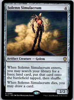 Magic the Gathering Solemn Simulacrum Bloomburrow Commander MTG Free Shipping! - Image 1