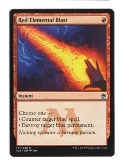 RED ELEMENTAL BLAST MASTERS 25 MTG Magic The Gathering NM / UNPLAYED - Image 1
