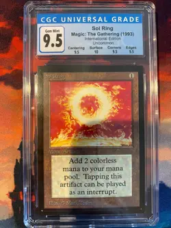 MTG Collectors Edition International Sol Ring CGC 9.5 Quad+ - Image 1