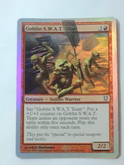 MTG - FOIL - Goblin S.W.A.T. Team - Unhinged - NM - Image 1