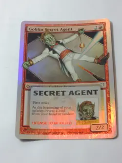 MTG - FOIL - Goblin Secret Agent - Unhinged - NM - Image 2