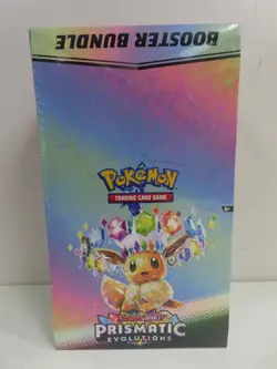 2025 Pokemon Prismatic Evolutions Factory Sealed Booster Bundle Display Box (a) - Image 1