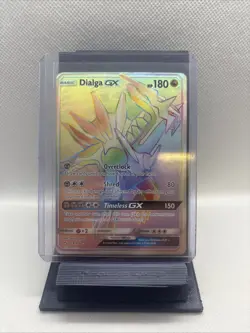 2018 Pokemon Sun & Moon Ultra Prism #164 Dialga GX Full Art Secret Rare - Image 1