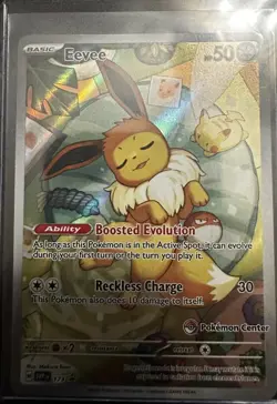 Pokemon Eevee SVP 173 Scarlet & Violet Promo Pokemon Center Holo 50 HP Card - Image 1