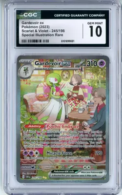 CGC GEM MINT 10 Pokemon Gardevoir ex 245/198 SV01 Scarlet & Violet Base Set Holo - Image 1