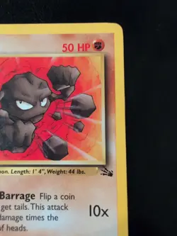 Geodude First Edition Pokemon Fossil 47/62 - Image 3