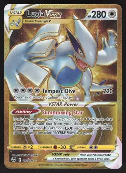 Lugia VSTAR 211/195 Secret Rare Pokemon TCG Silver Tempest NM - Image 1