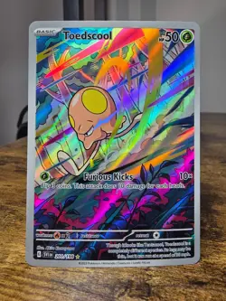 Pokemon Toedscool 201/198 Base Set Scarlet & Violet Illustration Rare - Image 1