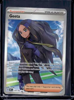 2023 Pokemon SV Obsidian Flames OBF EN Geeta #218/197 - Image 1