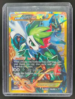 2017 Pokemon Premium Trainer Shaymin Ex XY Collection Promo #77a Damaged - Image 1