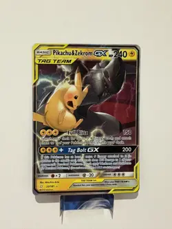 Pikachu & Zekrom GX 33/181 Ultra Rare Holo NM Pokemon SM - Team Up - Image 1