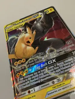 Pikachu & Zekrom GX 33/181 Ultra Rare Holo NM Pokemon SM - Team Up - Image 3