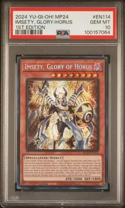 YUGIOH Imsety, Glory of Horus - MP24-EN114 - Secret Rare - 1st Edition PSA 10 - Image 1