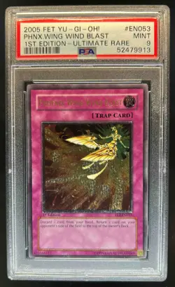 2005 Yu-Gi-Oh! Phoenix Wing Wind Blast 1st Edition #FET-EN053 PSA 9 - Image 1