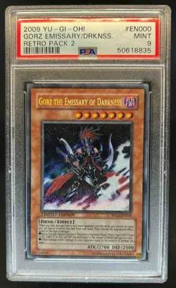 2009 Yu-Gi-Oh! Limited Edition Gorz the Emissary of Darkness #RP02-EN000 PSA 9 - Image 1
