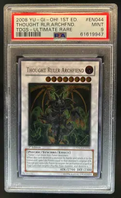 2008 Yu-Gi-Oh! Genesis 1st Edition Thought Ruler Archfiend #TDGS-EN044 PSA 9 - Image 1