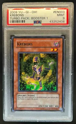 2009 Yu-Gi-Oh! Turbo Pack: Booster One English Krebons #TU01-EN003 PSA 9 - Image 1